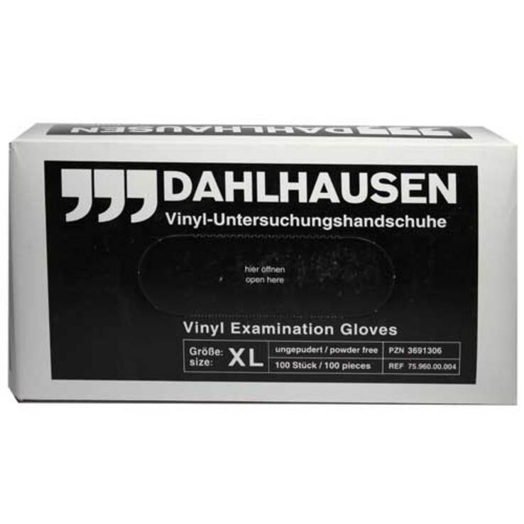Vinyl Handschuhe ungepudert Größe XL, 100 St