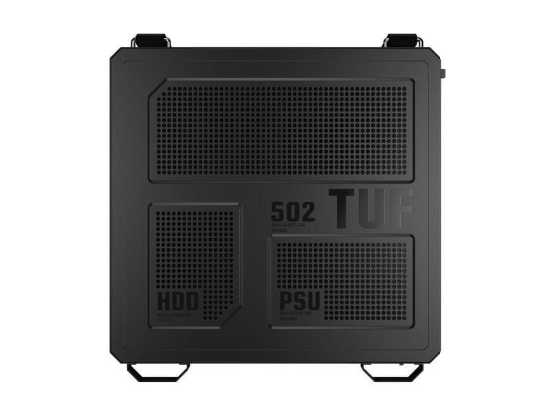 ASUS PC-Gehäuse TUF GAMING GT502 Horizon TG ARGB Schwarz Leistungsstarkes Midi-Tower-Gehäuse mit modularem Dual-Chamber-Design