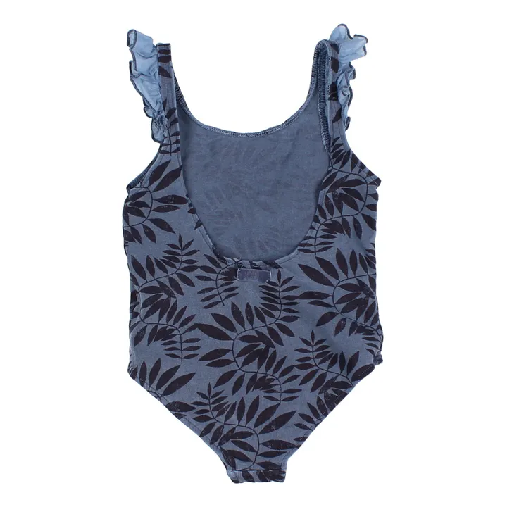 Búho Maillot de Bain Coton Bio Jungle | Bleu marine