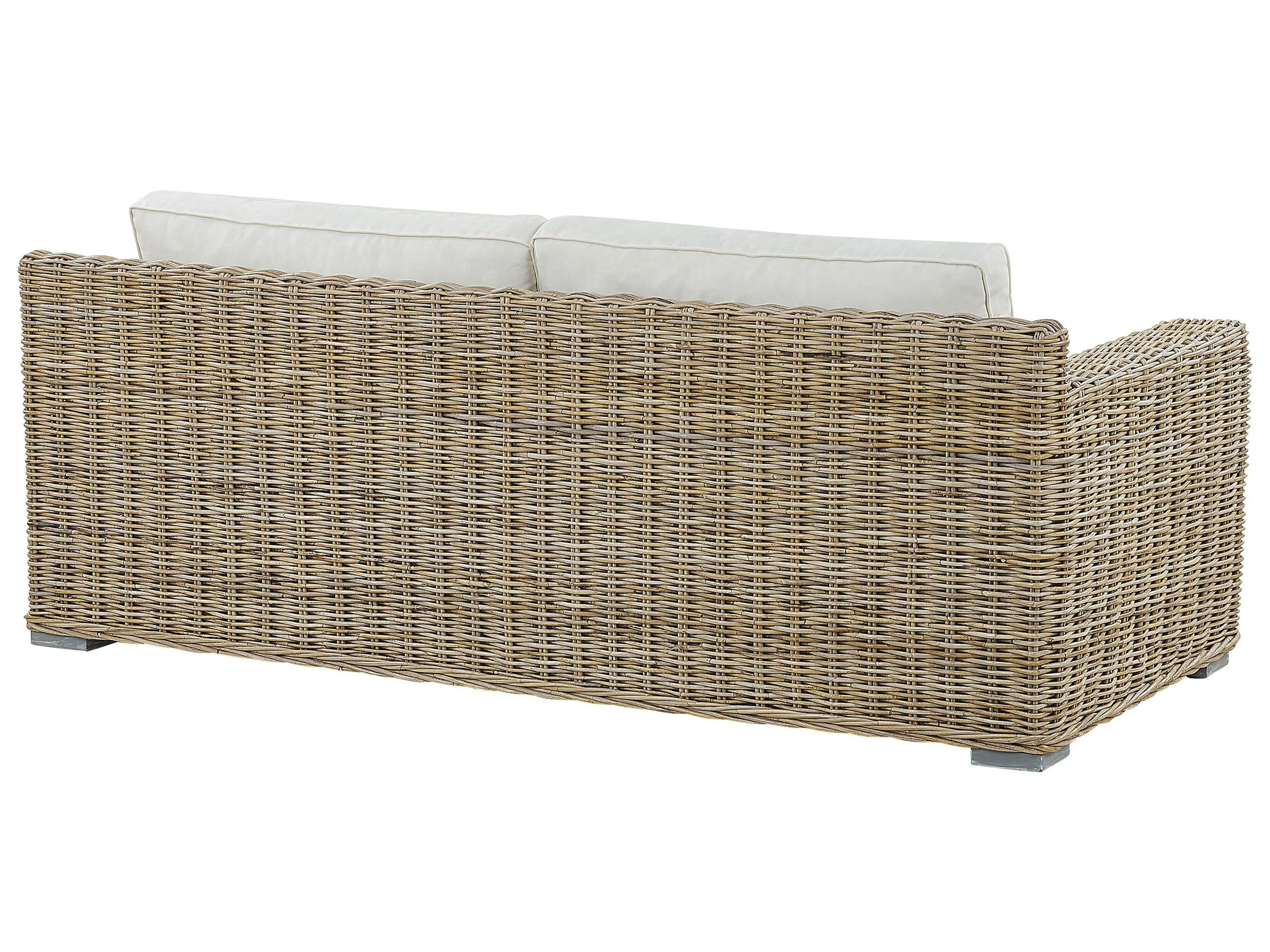 Tuin loungebank 2-zits ARDEA Rotan Lichtbruin