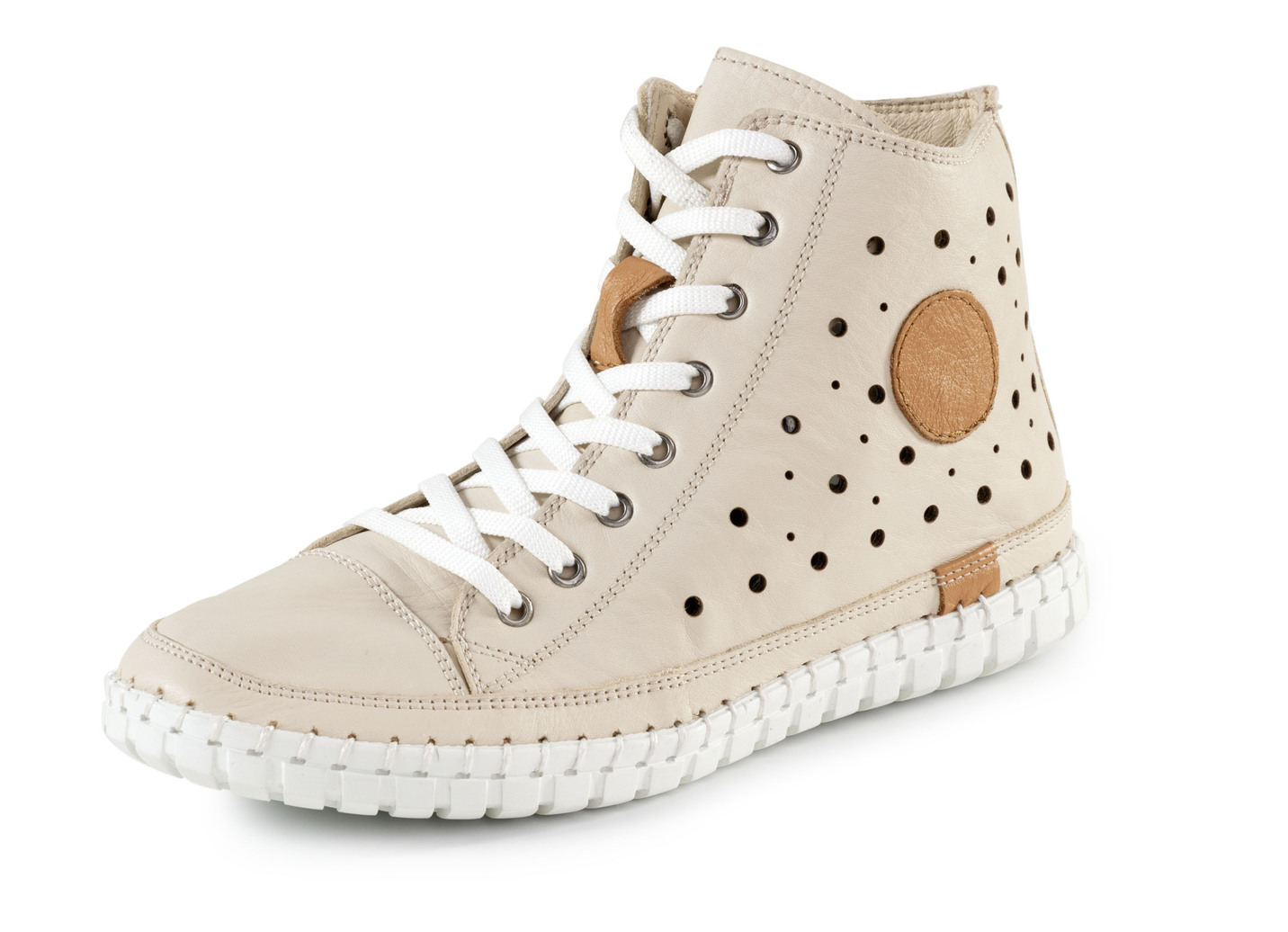 Gemini Schnür-Bootie mit luftiger Perforation und Lederapplikation