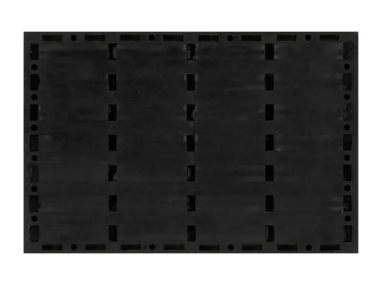Paillasson rectangulaire 40x60 cm caoutchouc et fibre de coco