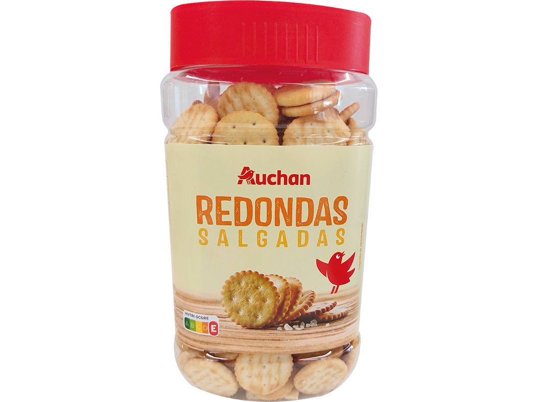 BOLACHAS SALGADAS AUCHAN REDONDAS 350G