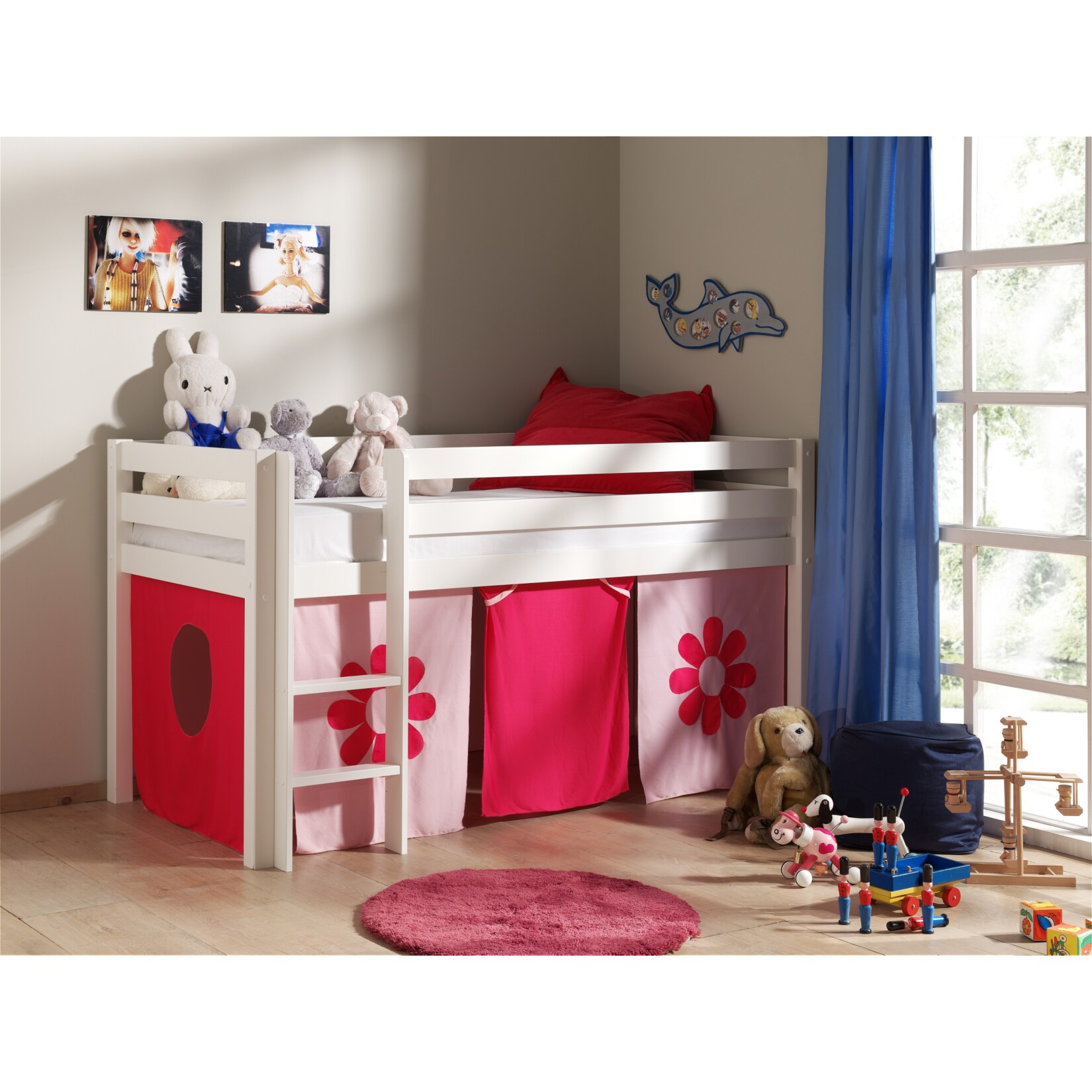 Vipack Spielbett Pino mit Textilset 
