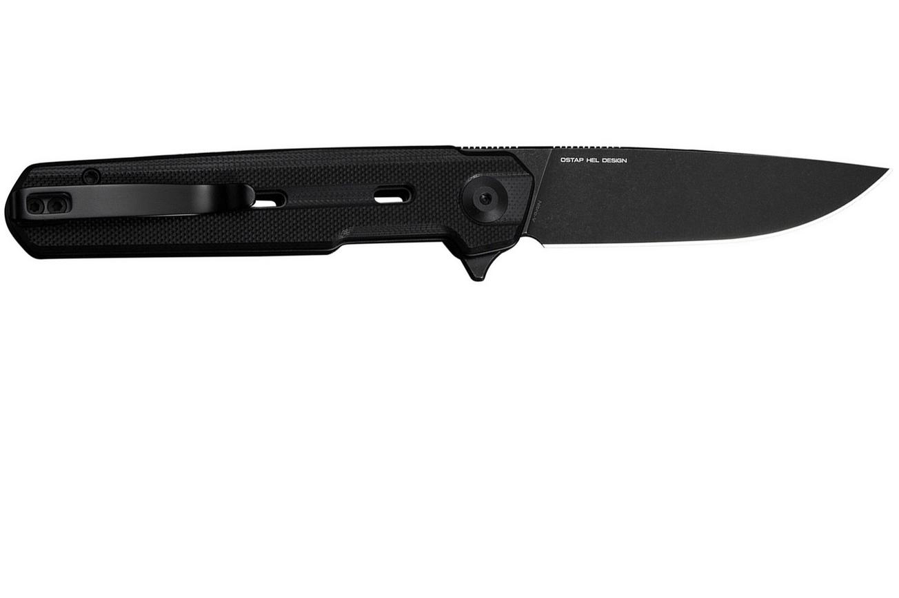 Civivi Navo C25015A-1 Blackwashed Nitro-V, Black G10, zakmes, Ostap Hel design