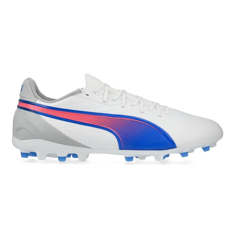 PUMA King Match MG Formula - Blanc/Bleu/Flat Light Gray