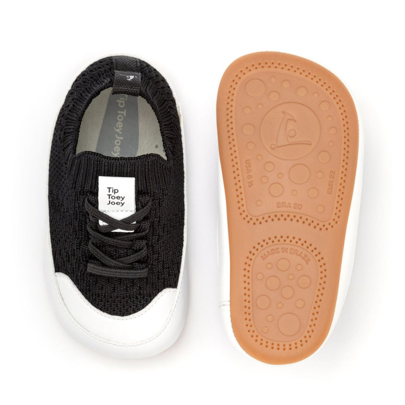 Tip Toey Joey Tip Toey Joey Primeiros Easy Black Knit White