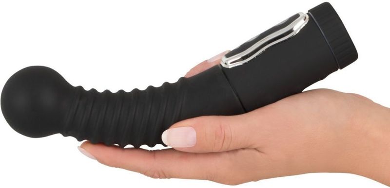 You2Toys – Siliconen Vibrator voor Anale Toepassingen met Roterende Stimulatie Kop voor Roerend Plezier - Zwart