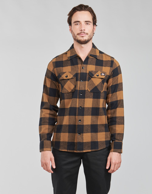 Dickies - NEW SACRAMENTO SHIRT - Camel / Noir