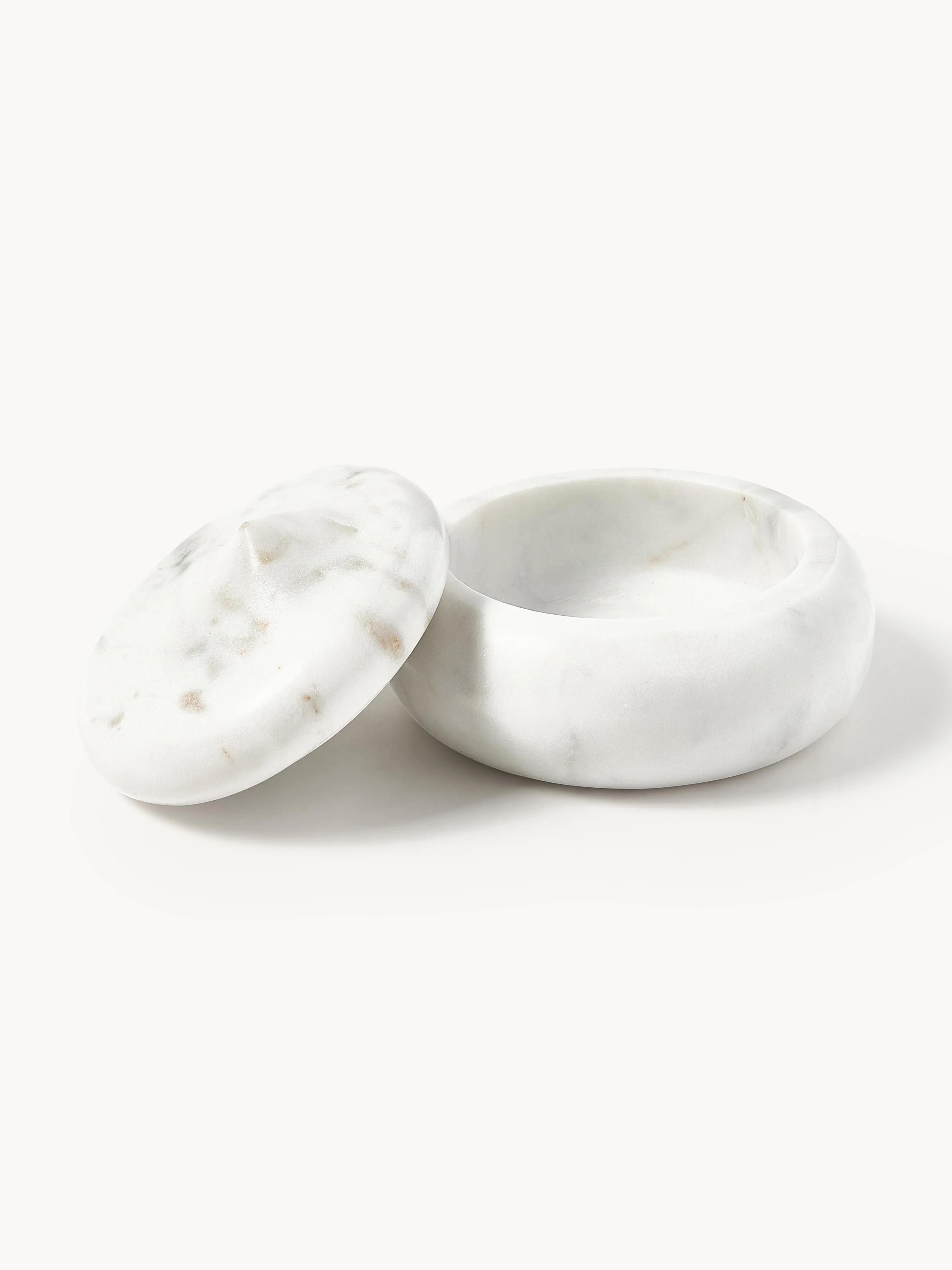 Sieradendoos Meringue  van marmer met deksel
