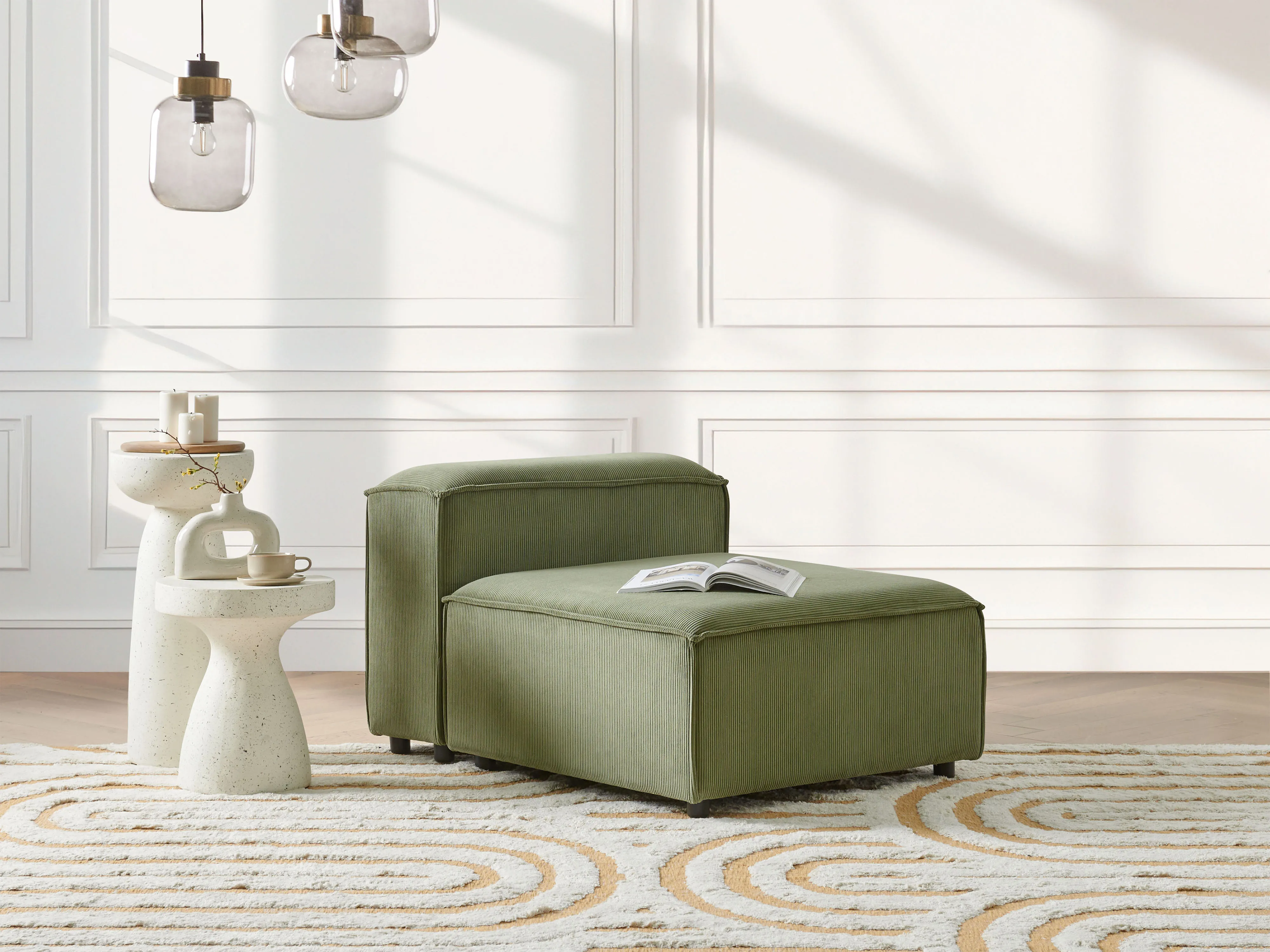 Zitmodule ARDAL Corduroy Groen