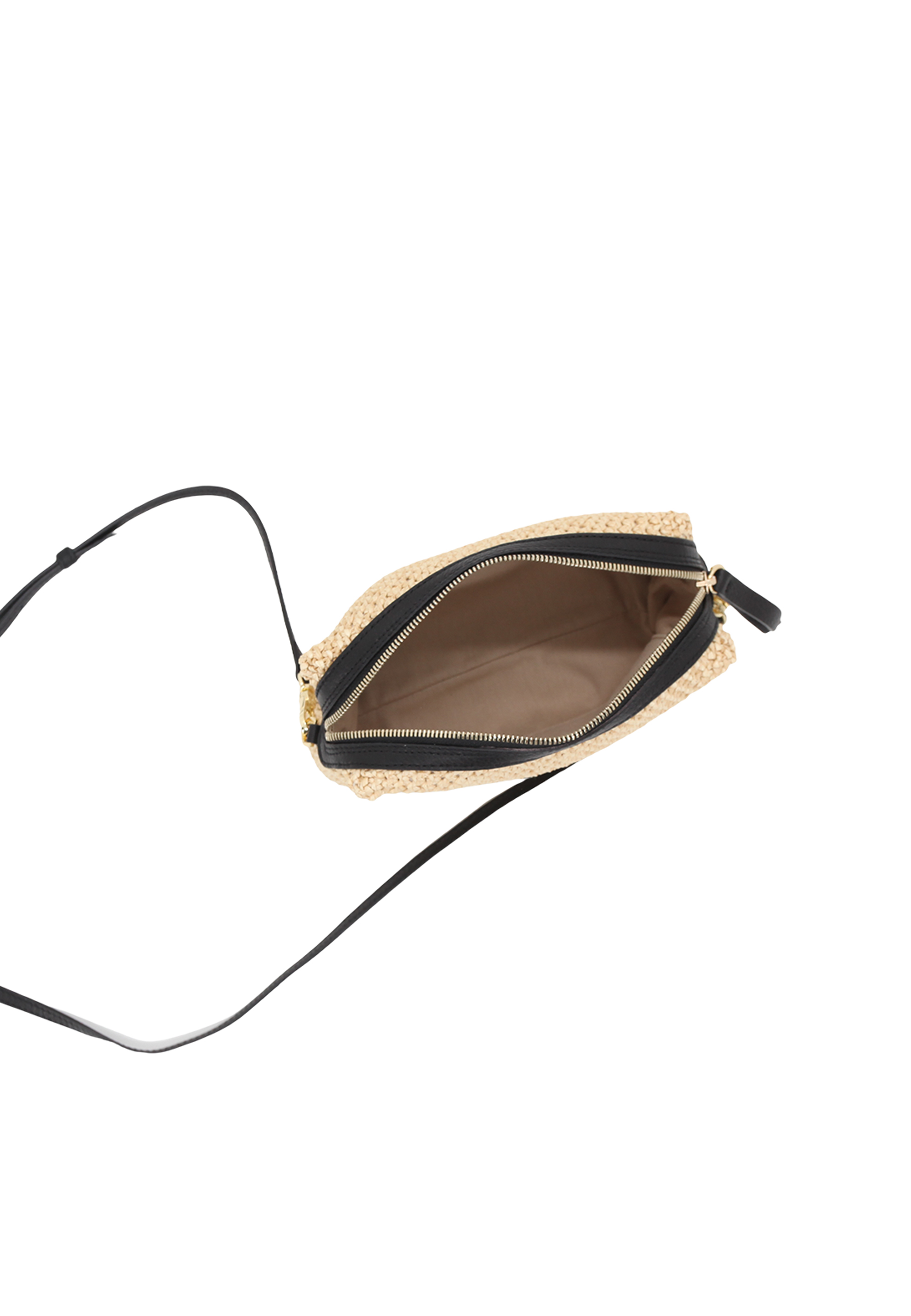 Cross body bag KAIA Raffia Maglia/leather Standard