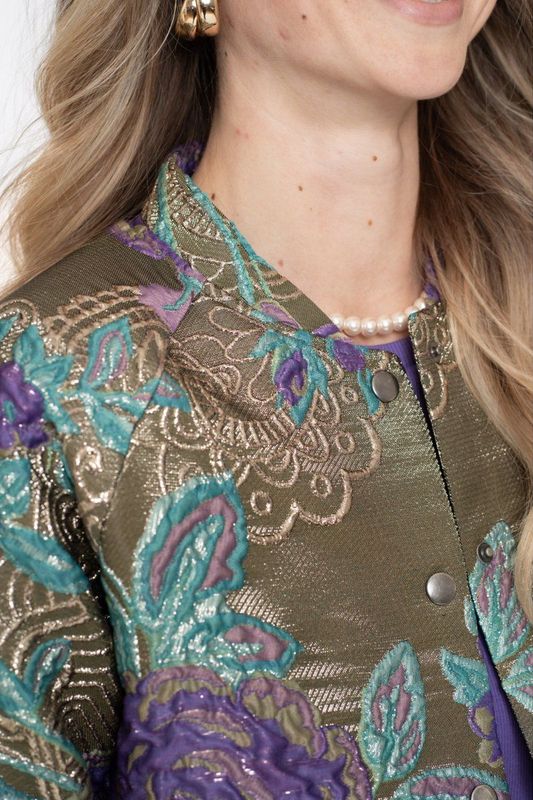 Geisha - 55713-20 - Jas - Green/Purple - Dames