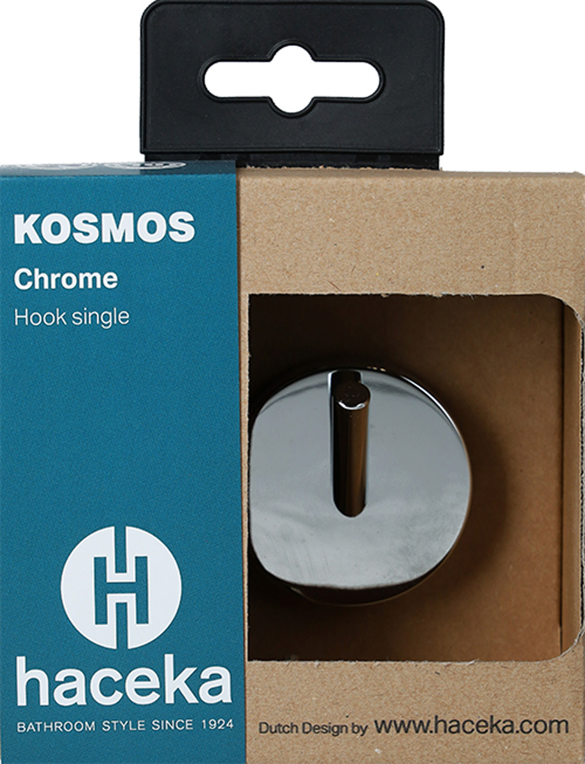 Haceka Kosmos enkele handdoekhaak chroom