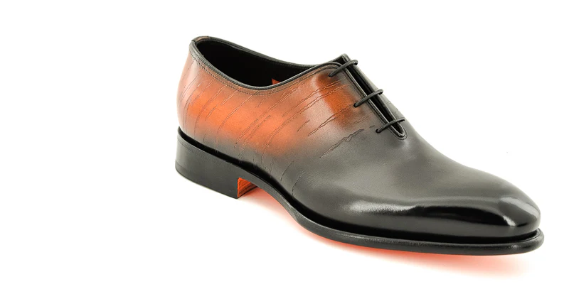 SANTONI - CARTER 18108 AHU BLACK/COGNAC