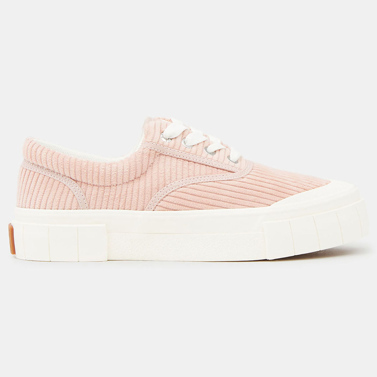 Good News Baskets en Coton Bio effet velours Courtney rose clair