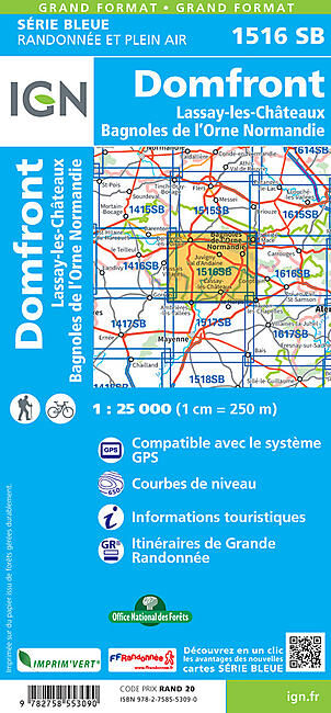 IGN - 1516 SB DOMFRONT 1 25 000