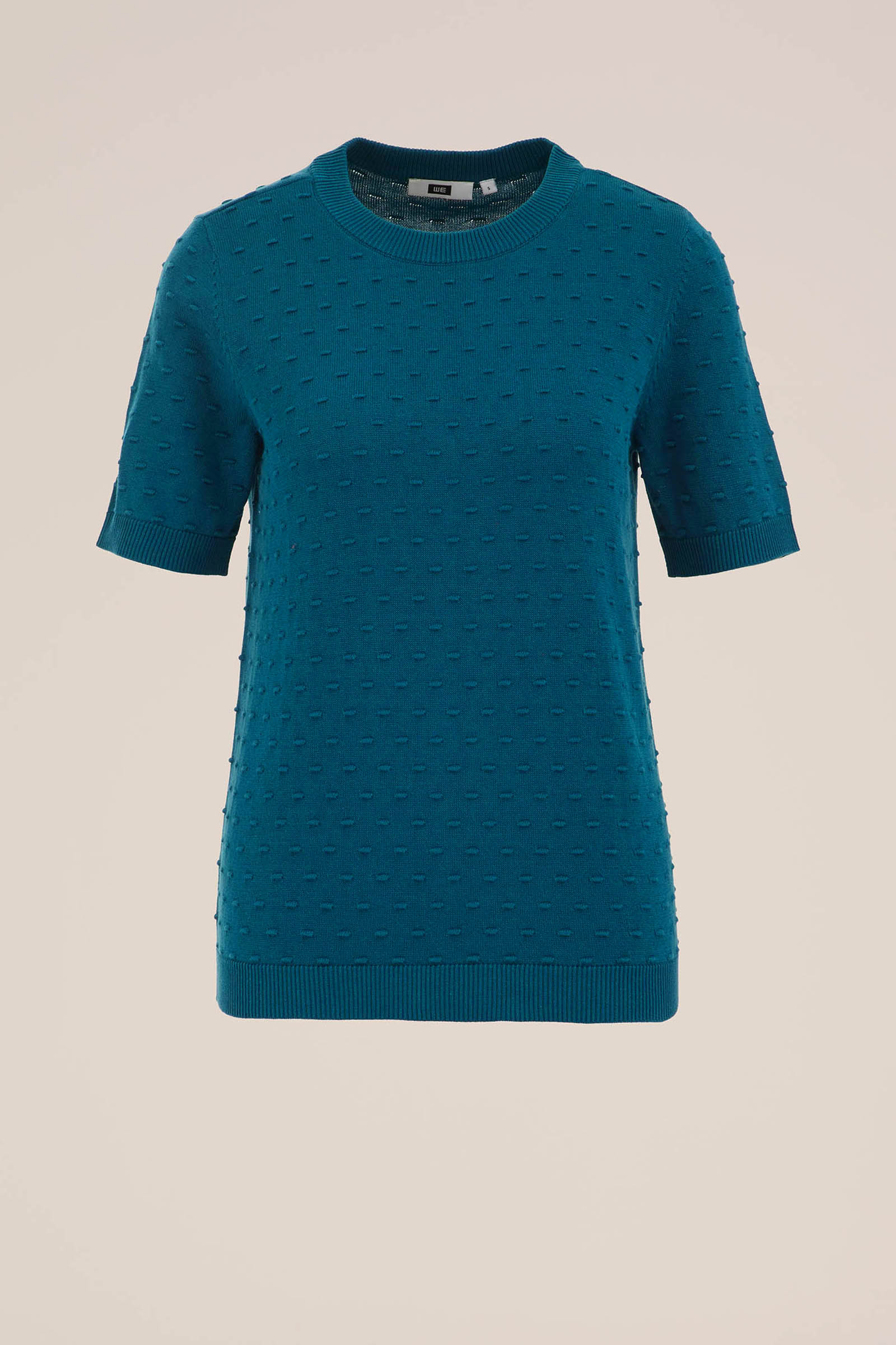 trui met structuur WE Fashion Zeegroen