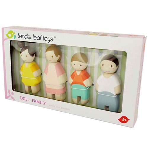 Tender leaf toys poppenhuispoppen familie tenderleaf - 10 cm