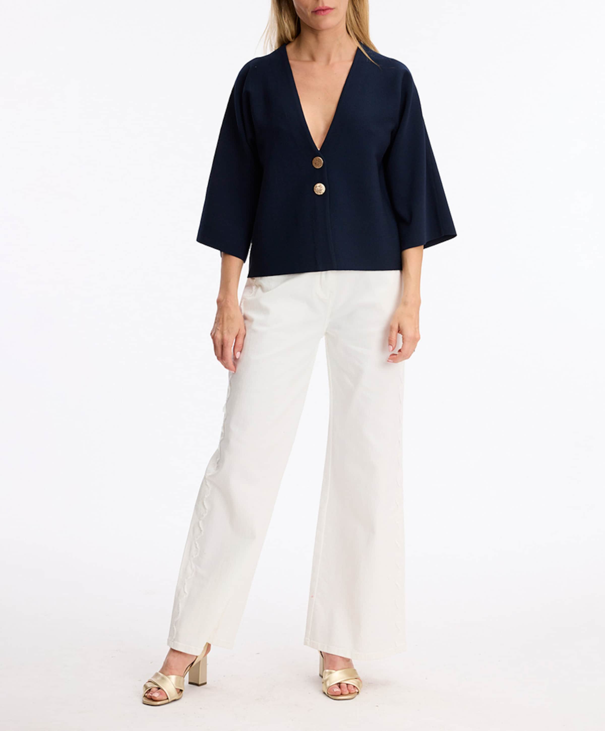 Leo & Ugo Dames vest blauw