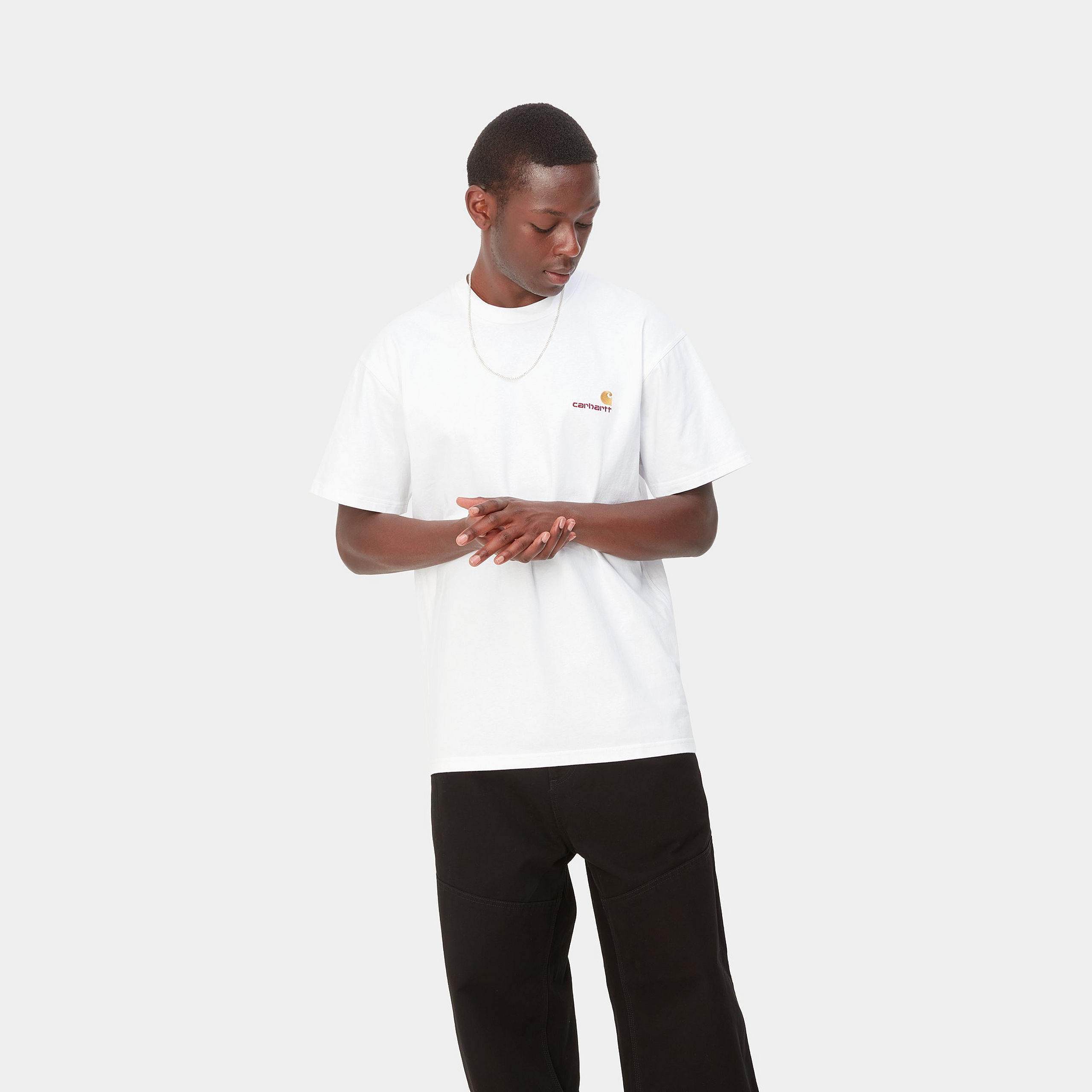 Carhartt WIP SS American Script T-Shirt Natural
