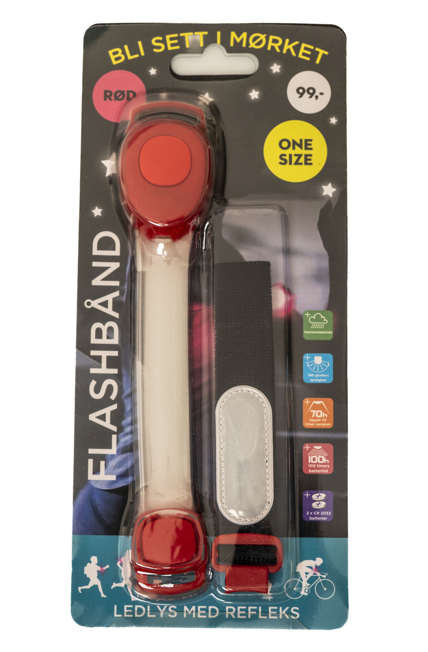 Flashbånd ledlys rød