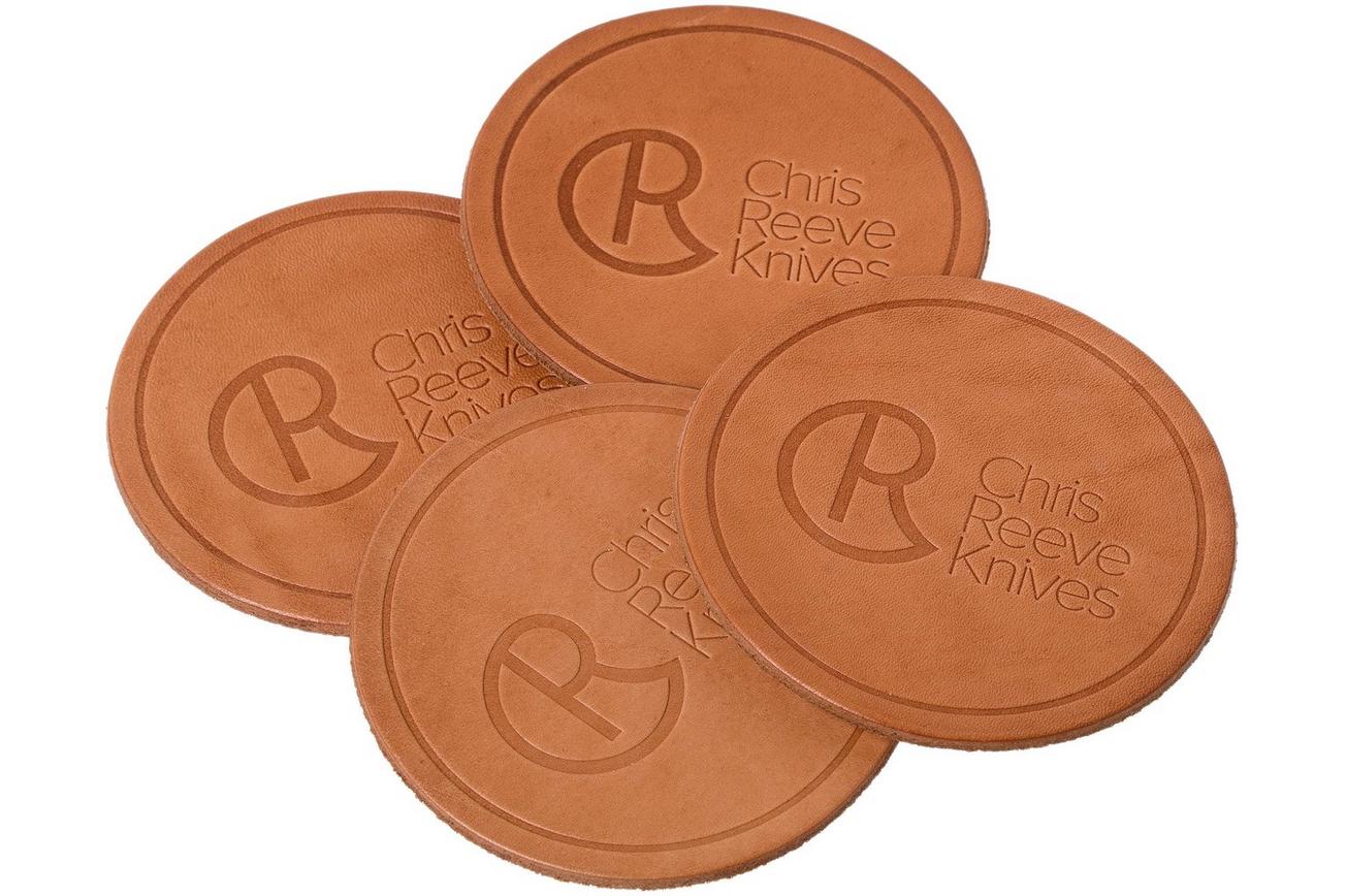 Chris Reeve leather coaster 4 pack CRK-2015 onderzetters