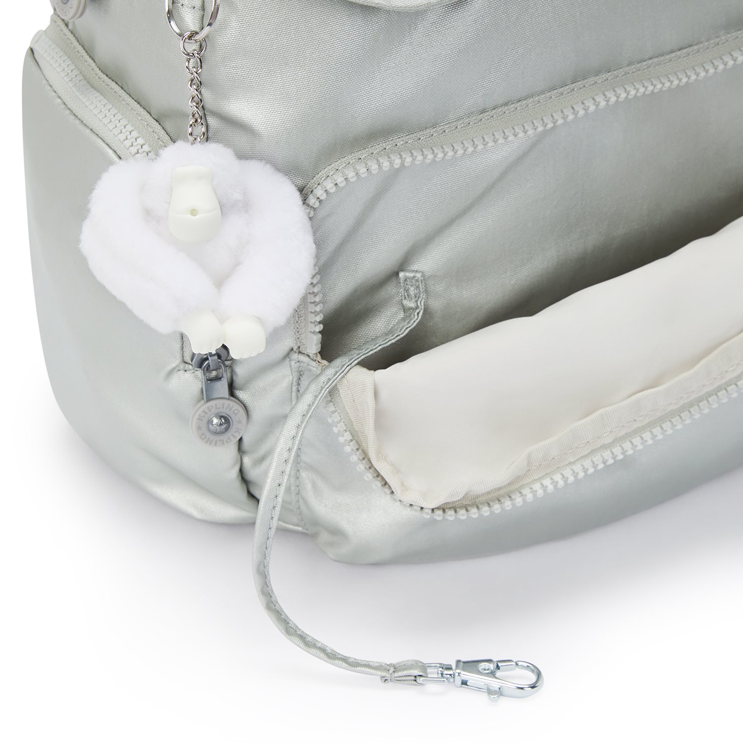 Kipling City Zip S new bright met
