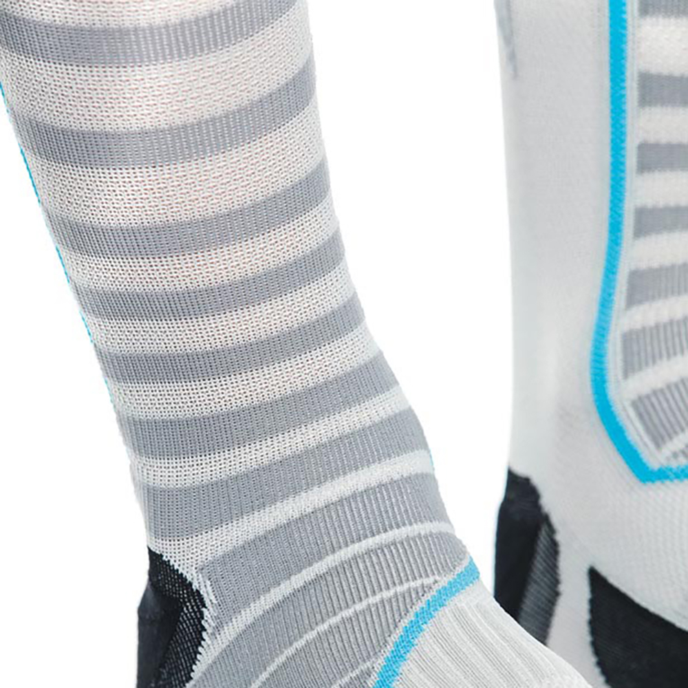 Dainese - Chaussettes Dry Long Sock Blanc / Gris Clair