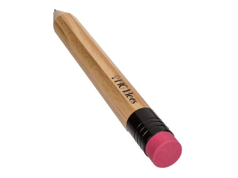 Partyartikel Scherzartikel Jumbo-Bleistift XXL Bleistift mit Radiergummi