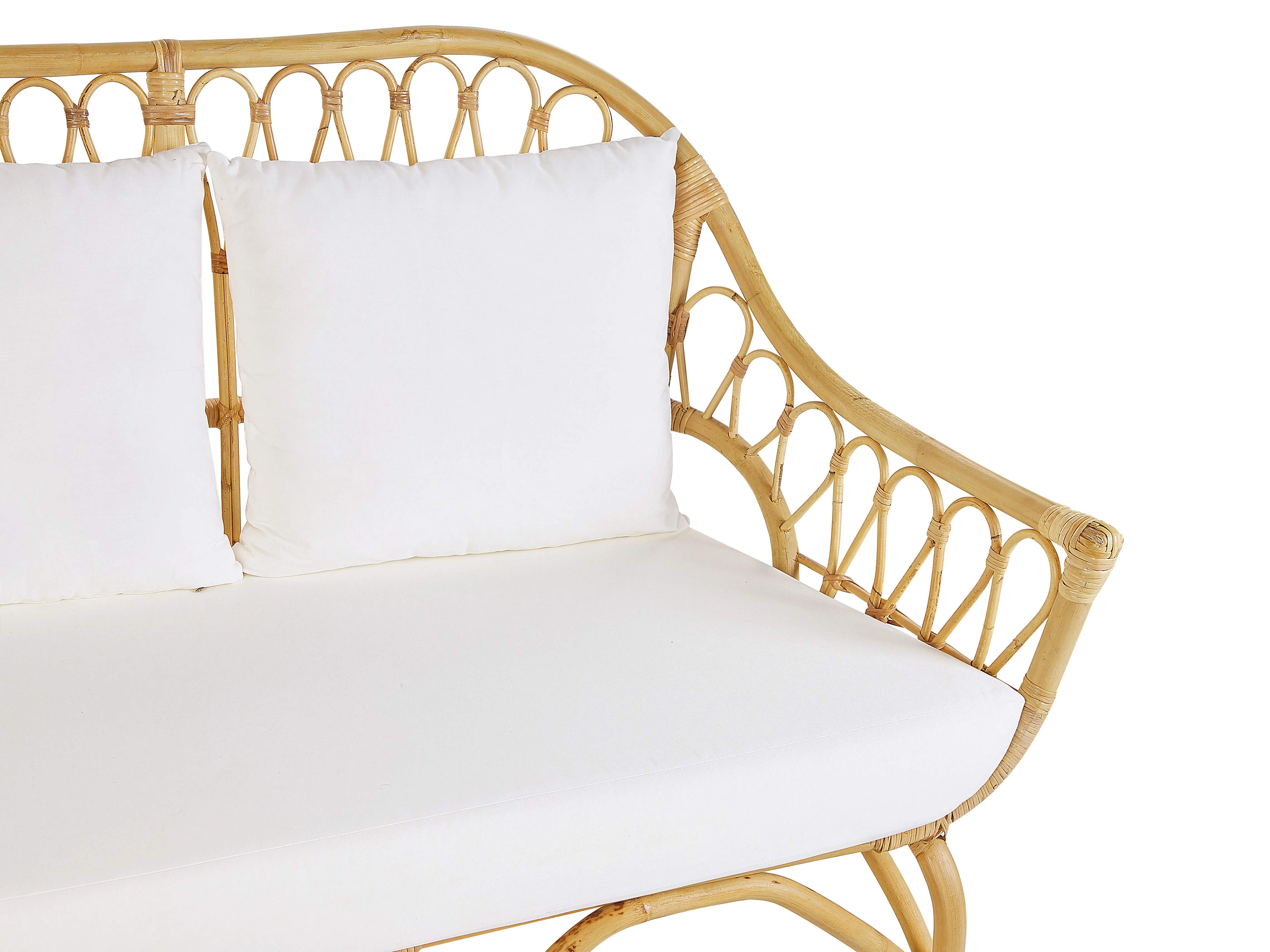 Loungeset met tafel 4-zits SIBARI Rotan Natuurlijk
