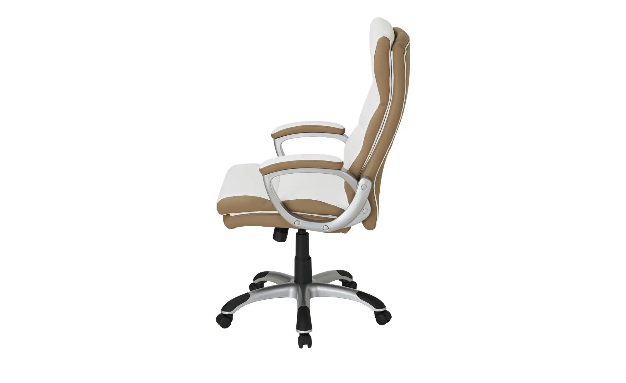 Chefsessel beige & weiß Weißach 2