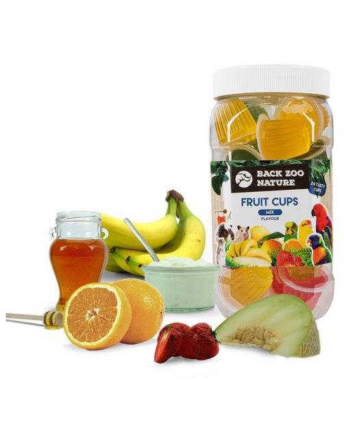 Back Zoo Nature Fruit Cups In Pot - Vogelsnack - 24 stuks