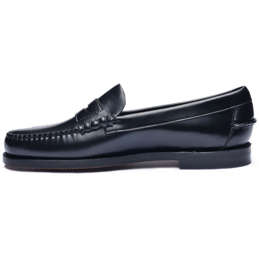 CLASSIC DAN Noir MOCASSIN-Mocassin pour femme en cuir brossé