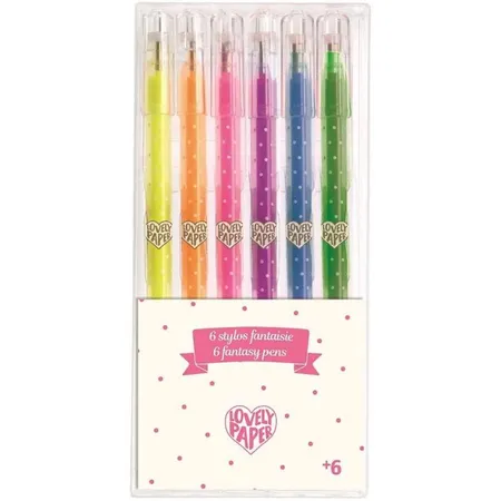 Djeco 6 Neon Gelstifte