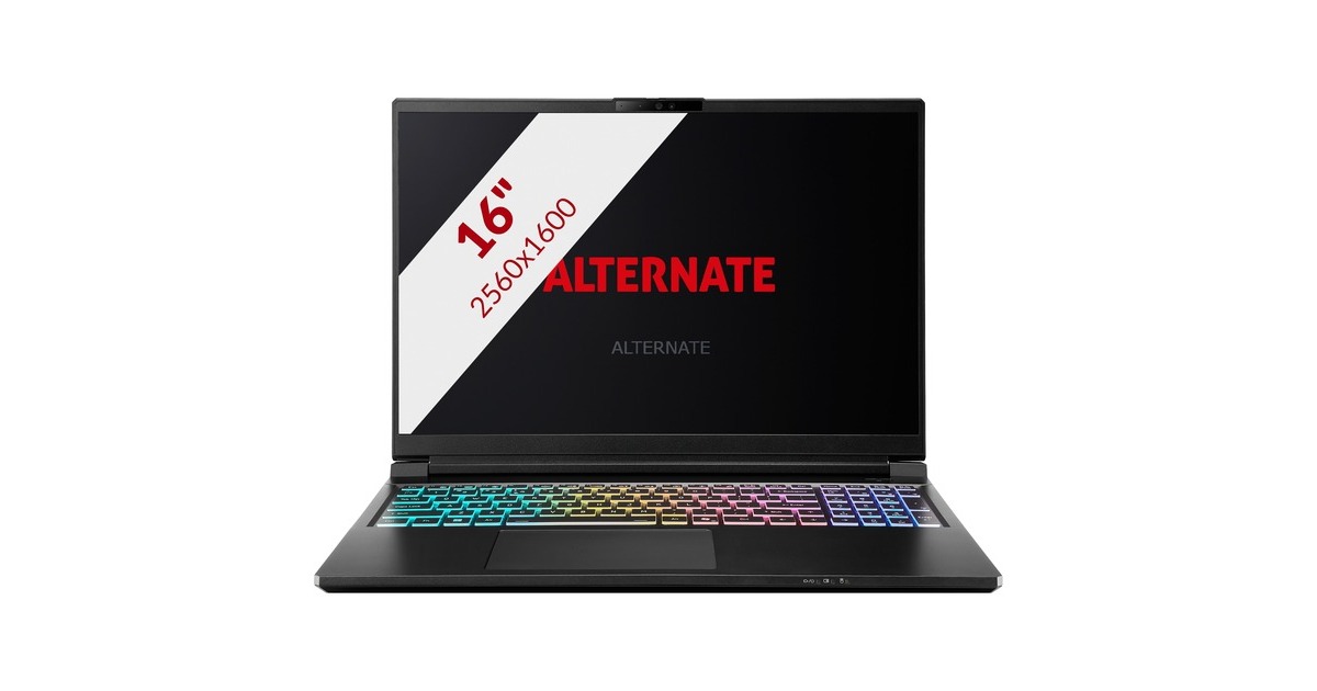 ALTERNATEThunderstorm 16” - Ultra 7 - RTX 5070Ti  gaming laptop  (Zwart | Core Ultra 7 255HX | RTX 5070 Ti | 64 GB | 2 TB SSD)