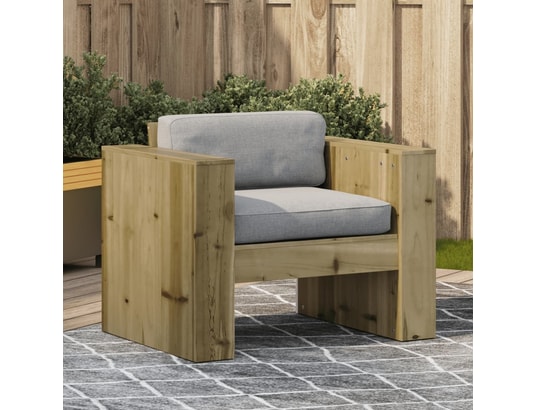 VIDAXL - Canapé de jardin 79x60x62 cm bois de pin imprégné