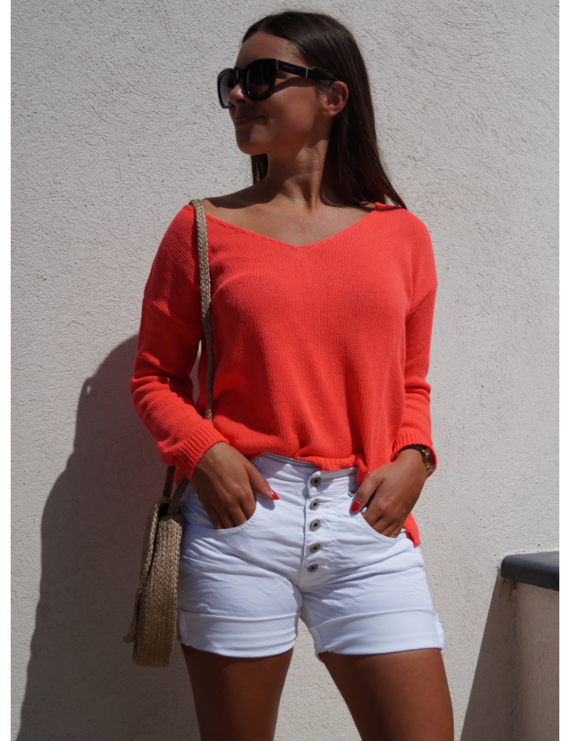 PLEASE SHORT DROIT P88 BLANC