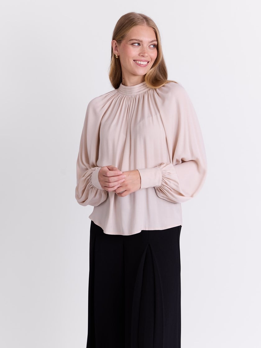 Mira bluse Champagne Beige