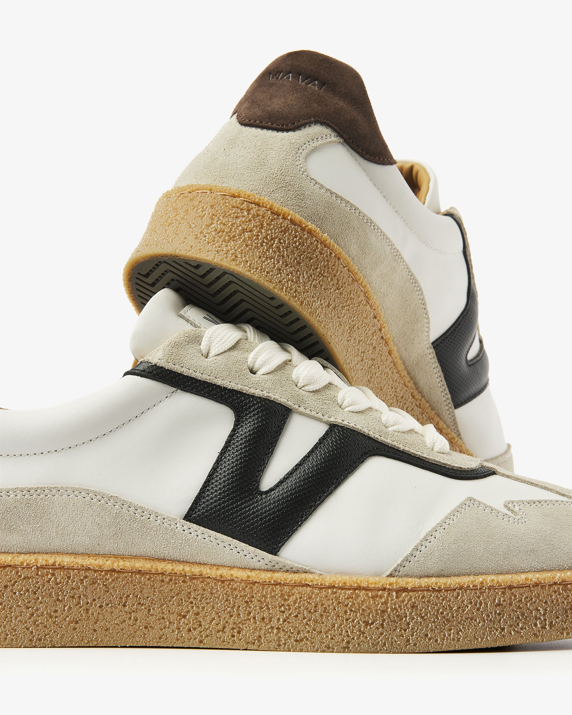 VIA VAI witte heren sneakers Zane Dexter