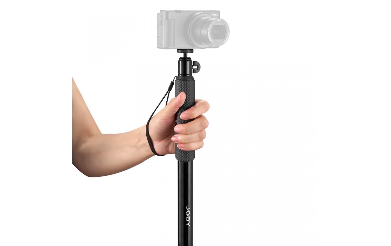 Einbeinstativ Compact 2in1Höhenverstellbares Einbeinstativ mit Pin-Joint-Halterungen
