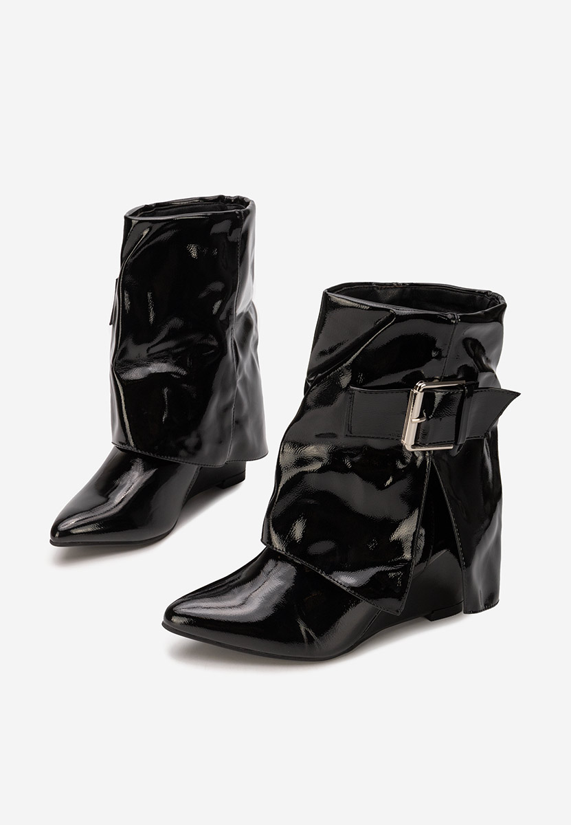 Bottines compensées noires Irinea V2