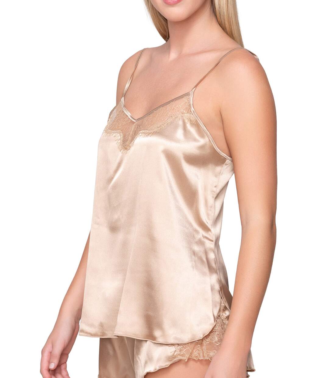 Top caraco fines bretelles Prestige Satin Luna Splendida
