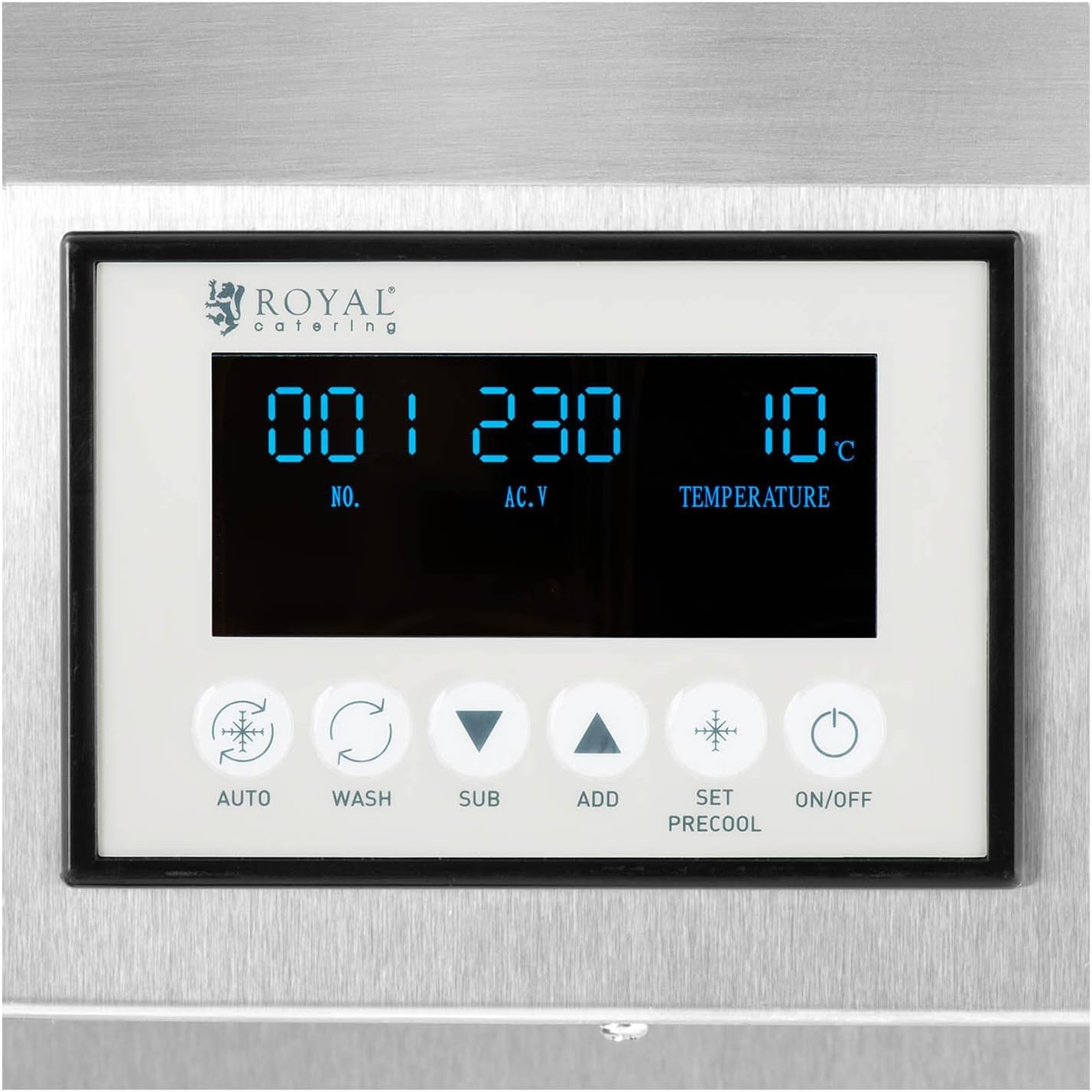 Royal Catering Softeismaschine 1290 W 18 l/h Behälter: 10 l 1 Geschmacksrichtung Softeismaschine Gastro professionelle Softeismaschine