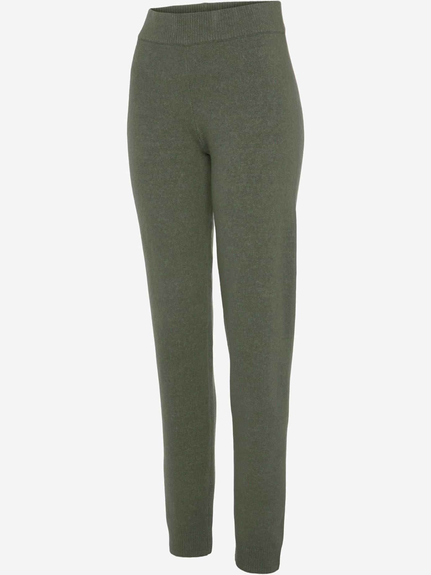 Pantalon en tricot effet chiné