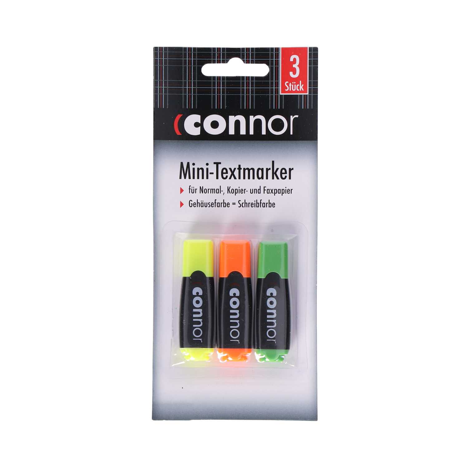 Connor Mini-Textmarker 3er