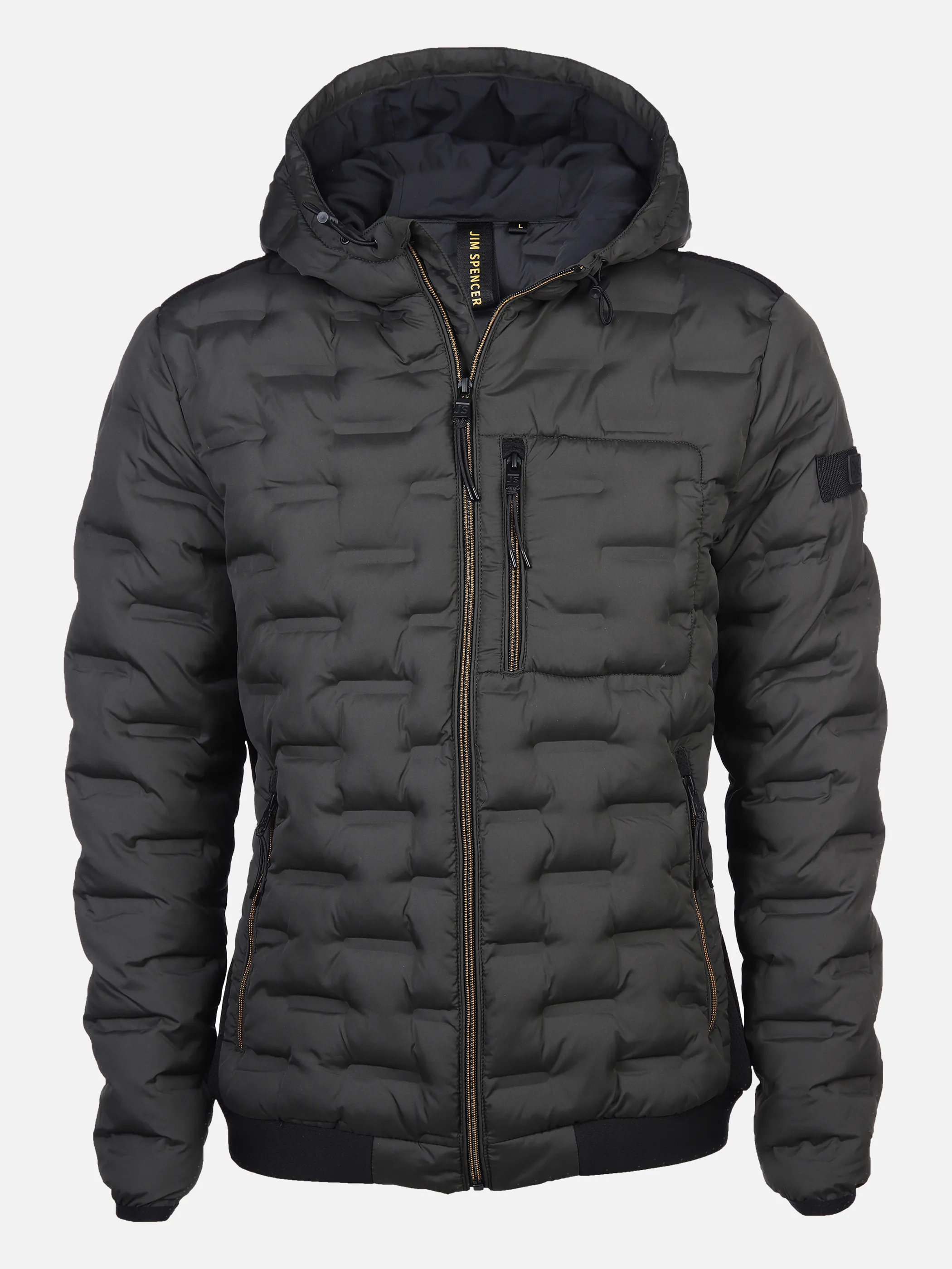 Herren Steppblouson mit Kapuze