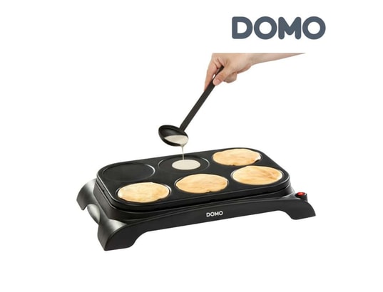DOMO - Poubelles pro Crêpière family crêpes - 6 personnes - 1000w do8709p