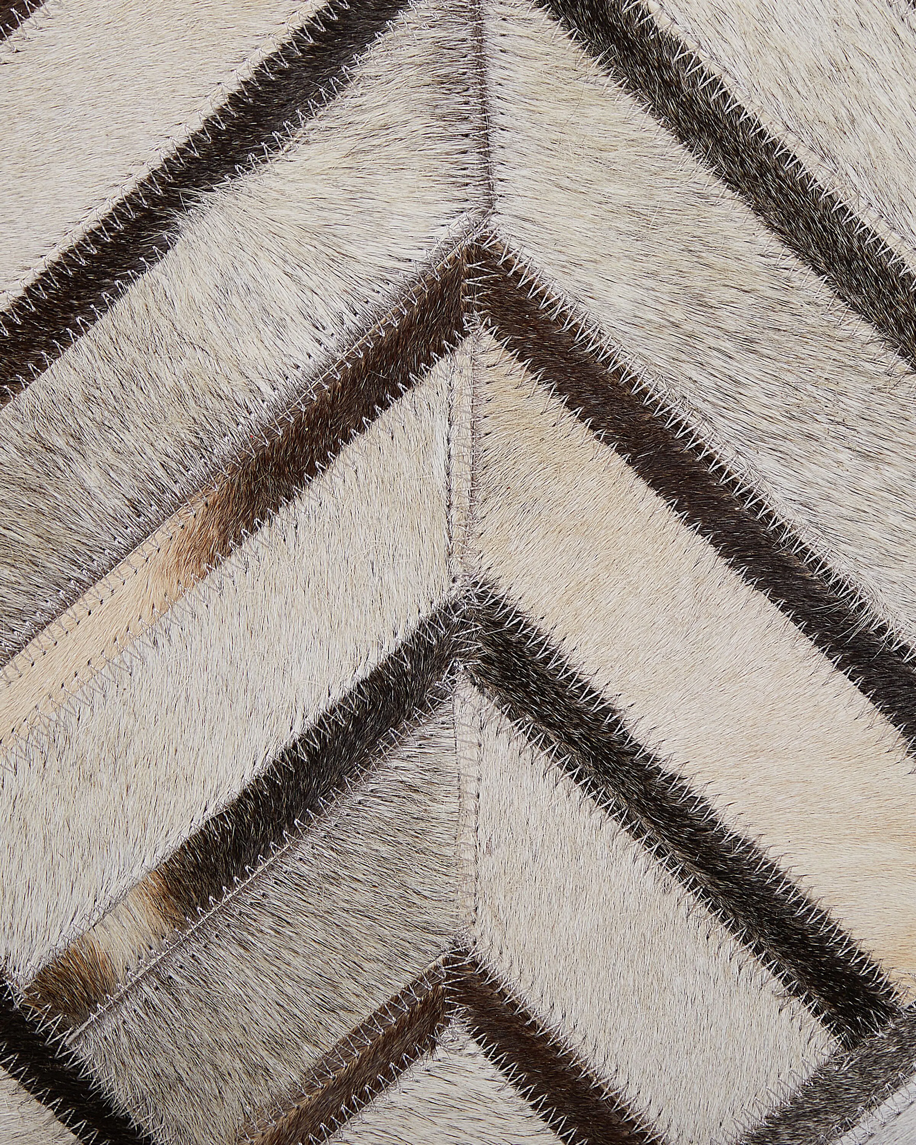 Vloerkleed TEKIR Beige 140 x 200 cm Leer