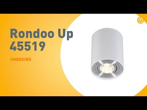 Moderne spot wit en staal draai- en kantelbaar - Rondoo up